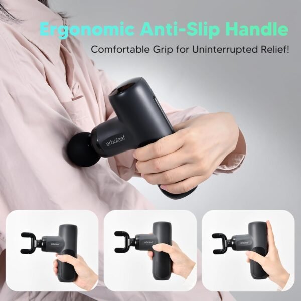 arboleaf Mini Massage Gun Deep Tissue, Percussion Muscle Massager for Back Pain Relief, Small Massage Gun Travel, Quiet Massager Handheld, Valentines Day Gifts - Image 8
