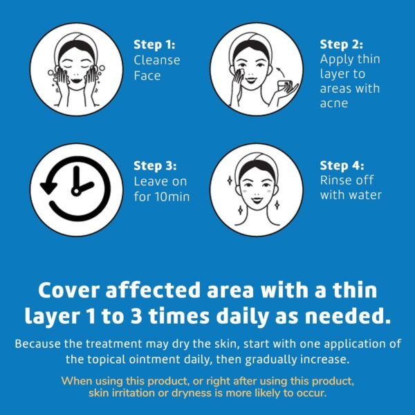 De La Cruz Sulfur Ointment - Cystic Acne Treatment for Face and Body - Daily 10 Min Spot Treatment Mask - Safe and Effective Game Changing Hormonal Acne Treatment that Clears Up Pimples - 2.6 OZ Tube - Image 6
