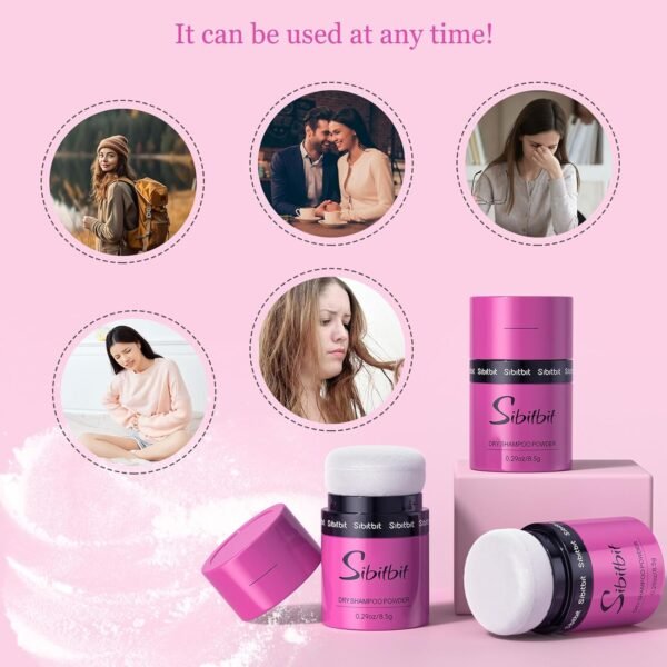 Dry Shampoo Powder, Volumizing, Mattifying Root Fuller, Refreshing, Travel Size Dry Shampoo, Hair Powder for Women and Men, No White Cast, Non Aerosol, Hair Care, Suitable for All Hair Colors - Image 8