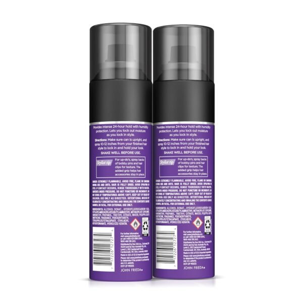 John Frieda Frizz Ease Moisture Barrier Hairspray, Firm Hold Hairspray, Seals Out Moisture, Blocks Frizz, Protects Against Heat, and Keeps Hair Straight with Long-Lasting Hold, 12 Oz, Pack of 2 - Image 7