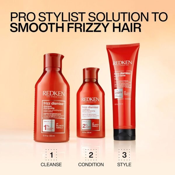 Redken Frizz Dismiss Sulfate-Free Conditioner For Frizzy Hair - Controls Frizz, Moisturizes and Smooths For Silky Hair - Image 10