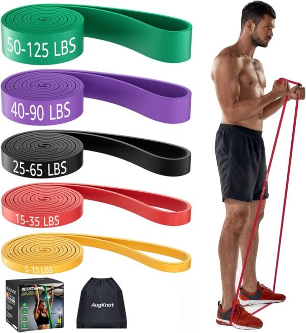 Resistance Bands, Pull Up Exercise Bands, Workout Bands for Fitness Training, Body Stretching, Physical Therapy, Muscle Training - Image 2