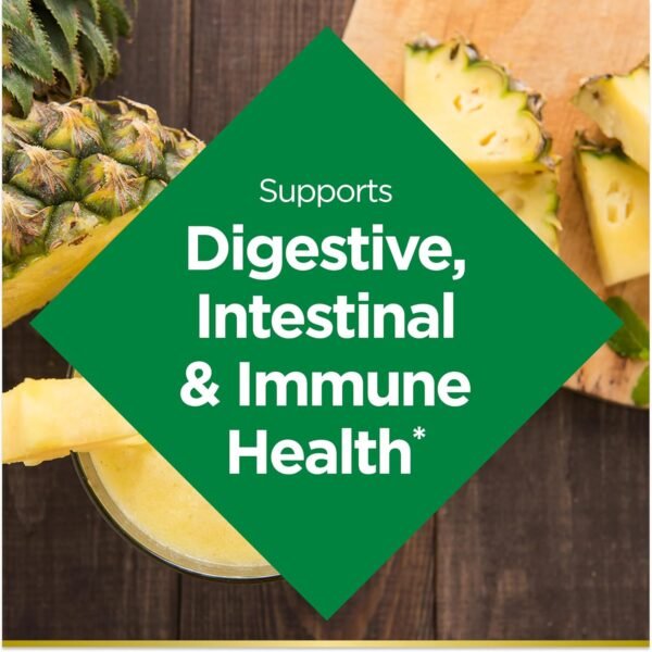 Nature's Bounty Probiotic Gummies, Immune Health & Digestive Balance, Pineapple, Raspberry and Orange Flavor Gummies, 60 Ct - Image 3