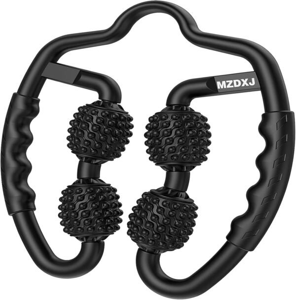 Upgraded Six-Wheel Muscle Roller - Arm & Leg Massager, Forearm & Calf Roller, Tennis Elbow Brace for Men, Carpal Tunnel & Tendonitis Relief, Perfect for Wrist, Hand, Foot, & Thigh - Image 2