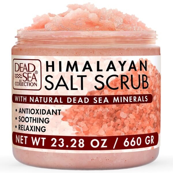 Dead Sea Collection Himalayan Salt Scrub – Exfoliating Body Scrub for Women – Moisturizing and Nourishing Skin – with Pure Oils and Dead Sea Minerals (23.28 Oz) - Image 2
