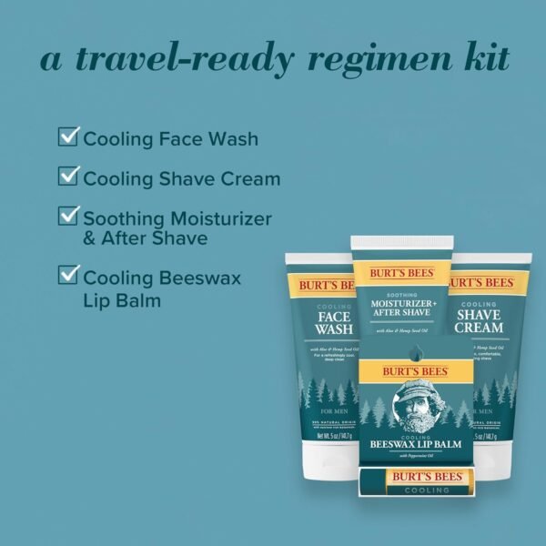 Burt’s Bees Soothing Moisturizer + After Shave with Aloe & Hemp, For Men, 2.5 Ounces - Image 11