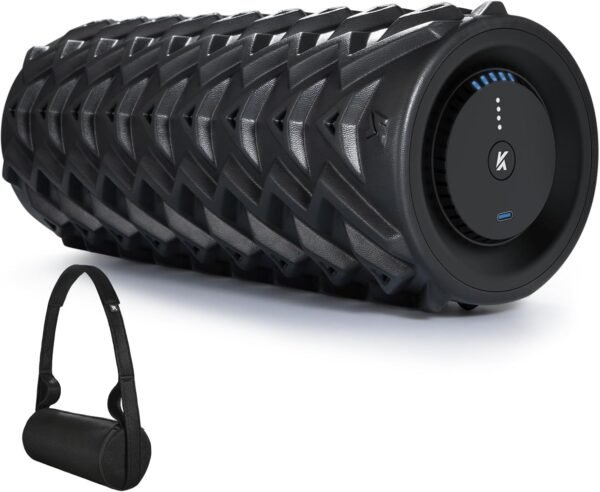 5-Speed Vibrating Foam Roller for Back Pain Relief, Muscle Recovery, Deep Tissue Massage & Physical Therapy - High-Density Electric Rechargeable Massage Roller 12.8 Inches - Image 2