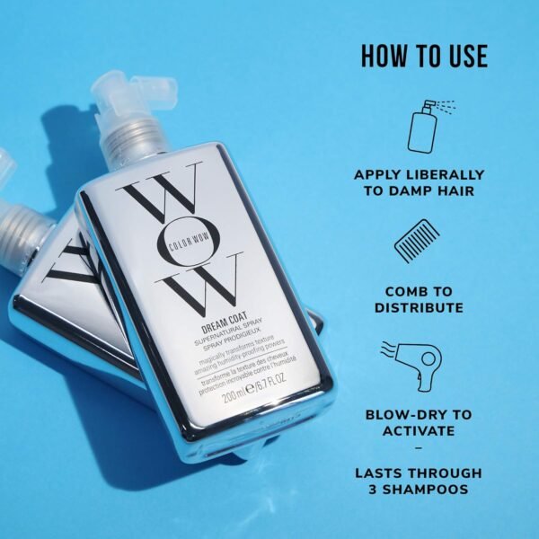 COLOR WOW Dream Coat Supernatural Spray – Keep Your Hair Frizz-Free and Shiny No Matter the Weather with Award-Winning Anti-Humidity Treatment - Image 8
