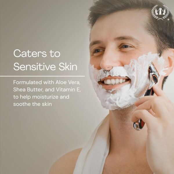 Muse Apothecary Foaming Shave Ritual - Natural Shaving Cream Sensitive Skin - Womens Shaving Cream Mens Shave Cream - Protective Formula Aloe Vera + Shea Butter + Vitamin E - Coconut Sandalwood 11.5oz - Image 6