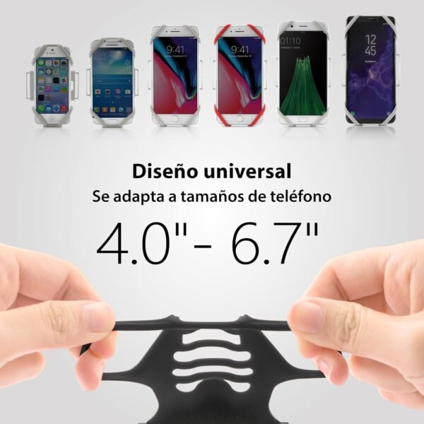 BONE Run Tie 1, Running Cell Phone Holder, Skin-Friendly & Washable Silicone Sport Armband, Universal Workout Phone Carrier Compatible with Most Smartphone (Luminous - Size L/Arm Size 9.8-15.7") - Image 3