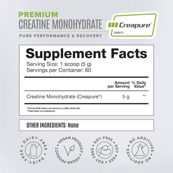 BIRDMAN High-Purity Creatine Monohydrate Unflavored Powder, Pre-Workout, High Performance | 300g - Image 4