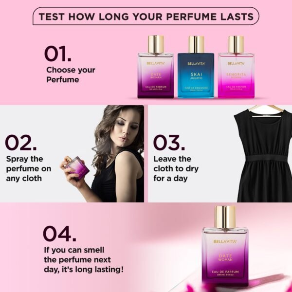 Date Perfume for Women | Eau De Parfum for Women | Pink Pepper, Red Fruit & Jasmine | Fruity & Spicy Long-Lasting EDP Fragrance Scent | 100 ML (3.34 FL. OZ.) - Image 7