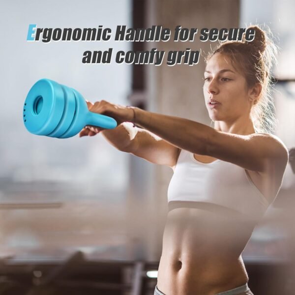 Adjustable Kettlebell Weight Set: 3-in-1 Kettlebells (5lbs 8lbs 12lbs) for Home Gym Full-Body Workout Strength Training Weight Loss | Good for Beginners - Image 5