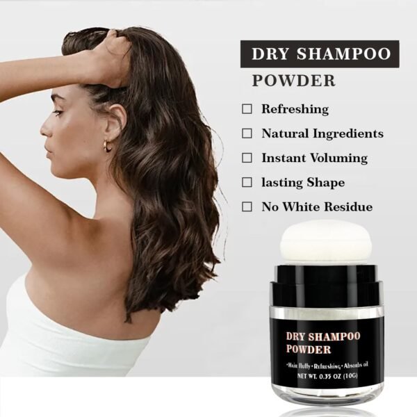 CNNY Dry Shampoo Powder for Hair Refreshing, Volumizing Powder for Root Fuller Looking Natural Hair, No White Residues, Non Toxic, Non-Aerosol, Travel Size Dry Shampoo for Men and Women 0.58 oz - Image 3
