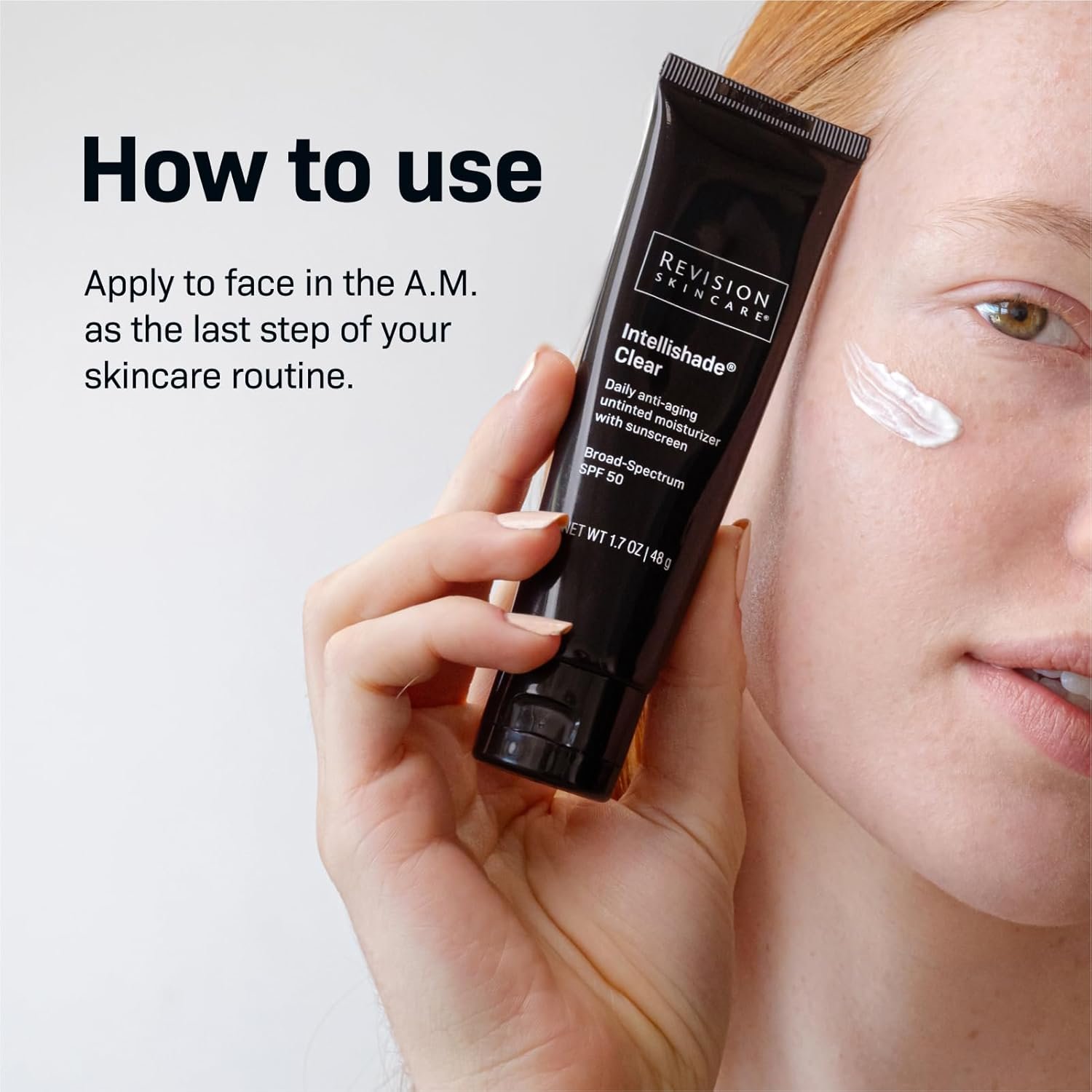 Revision Skincare Intellishade® Clear, Anti Aging Daily Moisturizer with SPF 50, Untinted and Oil Free, with Peptides and Hyaluronic Acid, 1.7 oz - Image 4