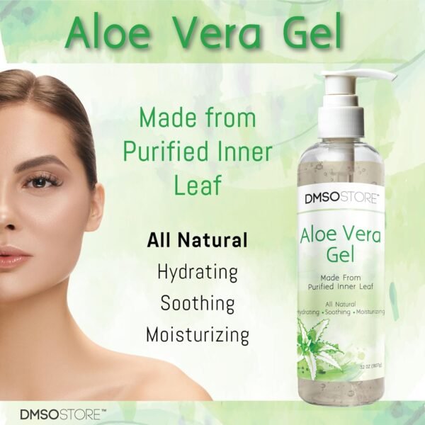 Aloe Vera Gel, 32 oz (908g), Alcohol-Free, Made From Purified Aloe Vera Inner Leaf, Soothing, Skin Moisturizing, Hydrating - Image 5