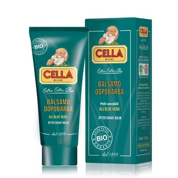 CELLA MILANO, Organic Aftershave Balm with Aloe Vera, Soothes & Moisturizes, 100 ml, Made in Italy - Image 2