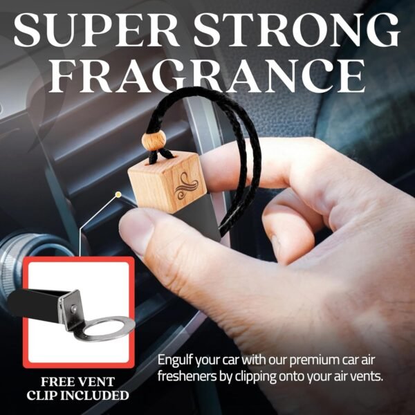 Greed Car Air Freshener for Men | Aventos Perfume Inspired Fragrances | Strong Freshener with Odour Eliminator Technology | Creed Air Freshener | Long Lasting Scents by Perfa - Image 4