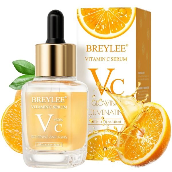 BREYLEE Vitamin C Serum for Face & Eye (1.4 oz) for Brightening Skin,Dark Spot Remover,Reduce Wrinkle,Anti Aging,Moisturizer with Hyaluronic Acid,Vitamin E,Retinol - Image 2