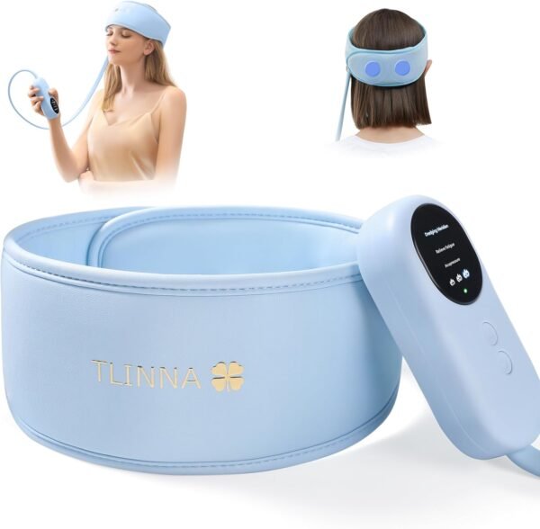 Head Massager,Scalp Massager,Relief Headaches,Fatigue,Stress,Sleep aid,Hangover with Airbag Kneading,Constant Temperature Hot Compress for Head - Image 2
