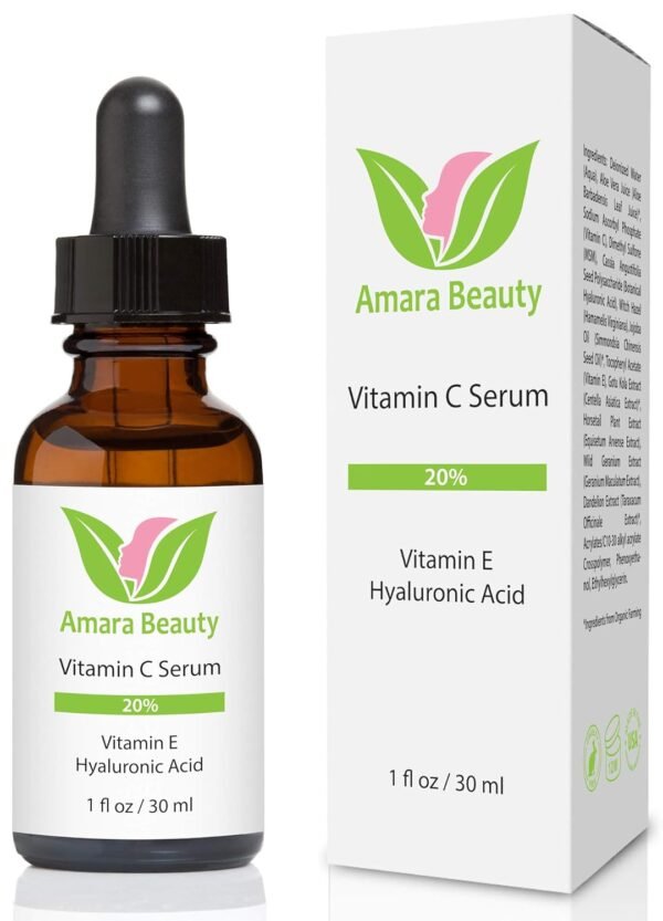 Vitamin C Serum for Face 20% with Hyaluronic Acid & Vitamin E, 1 fl. oz. - Image 3