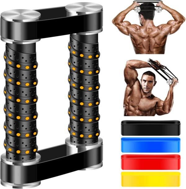 Rip Stick Efficient Quick Strength Training, Upper Body, Shoulder, Joint Ripstick Exercise Equipment, Portable High Gloss Aluminum aAlloy Rip Stick Workout, Stable Adjustable Resistance Band - Image 2