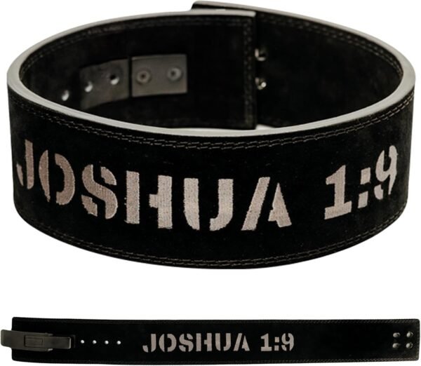 Christian Lever Weight Lifting Belt- 10mm Thick Leather Weightlifting Belt for Men & Women- Durable Leather Weight Belt for Men- High Strength Powerlifting Belt- Squat Belt, Deadlifting Belt - Image 2