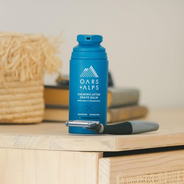 Oars + Alps Calming After Shave Balm and Lotion for Men, Dermatologist Tested and Infused with Aloe and Chamomile, TSA Friendly, 2.9 Fl Oz - Image 7