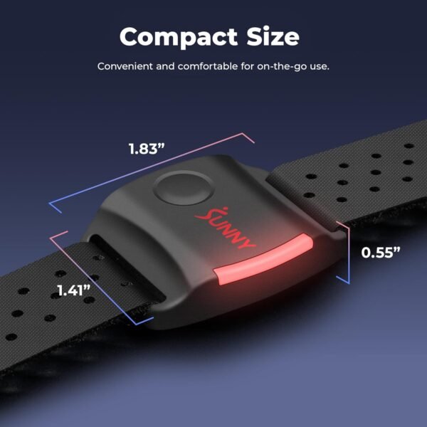 Sunny Health & Fitness Heart Rate Monitor Armband with LED Indicator - Image 7