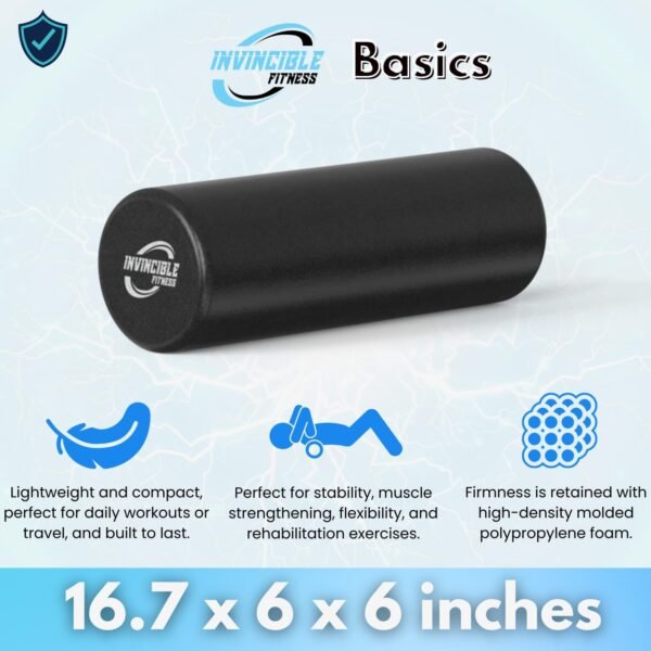 Invincible Fitness EPP Foam Roller for Deep Tissue Massage – Enhance Recovery, Relieve Pain, and Boost Mobility for a Stronger, Healthier You - Image 7