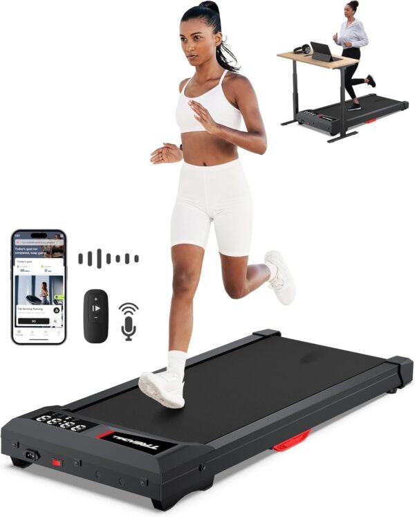 WELLFIT 10% Incline Walking Pad Treadmill,300+ lbs Capacity,2.5HP Quiet Standing Under Desk Walking Jogging Running Machine Work for Apartment Office Home,No Installation - Image 2