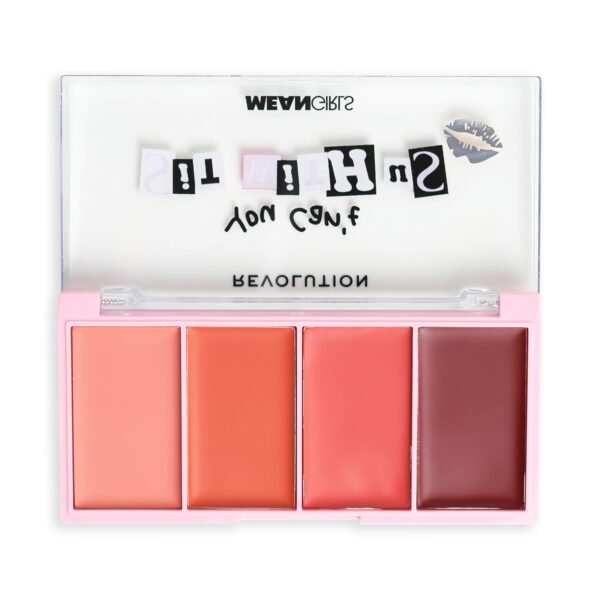 Revolution Beauty, Mean Girls x Revolution on Wednesdays We Wear Cream Blush, Four Blush Shades, Makeup Palette for Face & Cheeks, Vegan & Cruelty-Free, 2.12 oz - Image 4
