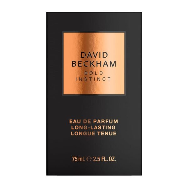 David Beckham Bold Instinct Eau de Parfum 2.5 fl oz (Pack of 1), Notes of Laureal Leaf, Nutmeg, and Smokey Wood, Men's Fragrance, Long Lasting, Everyday Fragrance, Travel Size - Image 4