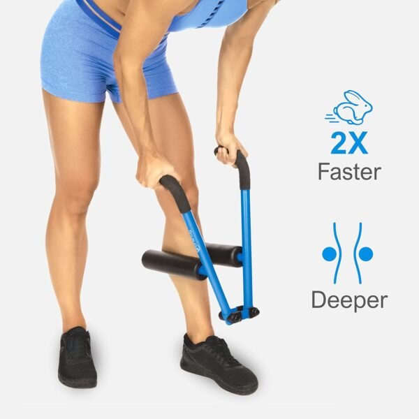 DoubleUP Roller Recovery Kit - Muscle Massager with Lever-Action Pressure Control and Quick-Change Rollers - Image 8