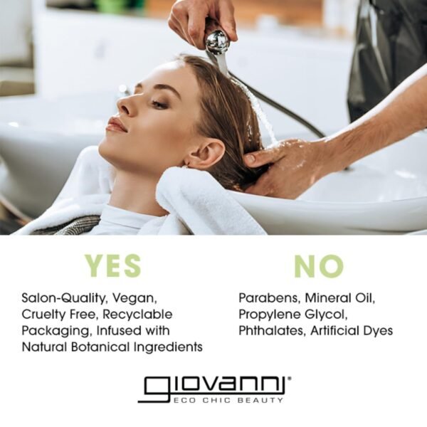 GIOVANNI 2chic Ultra-Revive Super Potion - Anti-Frizz Serum to Moisturize Dry, Unruly Hair, Enriched with Pineapple & Ginger, Works Great with Curly Hair, Color-Safe Hair Oil Serum - 2.75 oz - Image 7