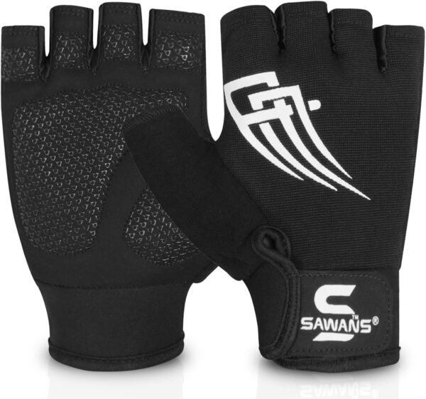 Weight Lifting Workout Gloves Lightweight Breathable Padded Palm Protection Gym Gloves Non-Slip Silicone Grip for Men and Women Exercise Fitness Training Pull-ups Deadlifting - Image 3