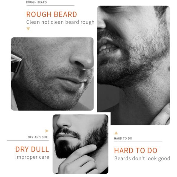 Beard Grooming Kit - Men's Christmas Stocking Stuffer With Brush, Comb, Balm, Growth Oil, Scissors - Image 2