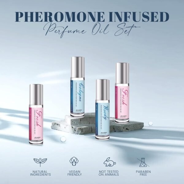 Aeshory Pheromone Perfume for Men - 2 Pcs Roll-On Fragrance Pheromone Cologne, Long-Lasting Pheromone Perfume Oil - Image 3