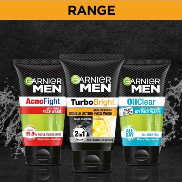 Garnier Men Power White Anti-Pollution Double Action Facewash, 100gm - Image 9