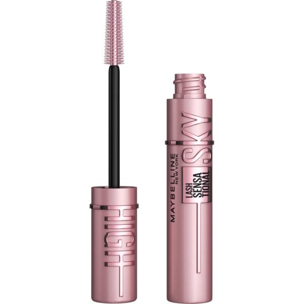 Maybelline Lash Sensational Sky High Washable Mascara Makeup, Volumizing, Lengthening, Defining, Curling, Multiplying, Buildable Formula, Very Black, 1 Count - Image 2