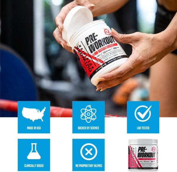 Outwork Nutrition Pre-Workout Powder for Men & Women, Preworkout Supplement with Nootropics, Boost Strength, Mental Focus and Energy, Backed by Science, 334 Gr (Tropical Candy) - Image 6