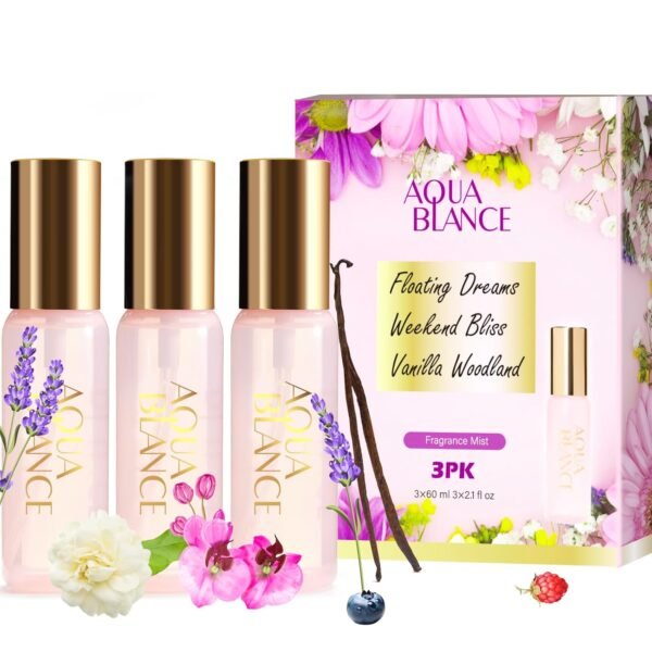 Body Spray Set for Women, Each 60ml/2.1 FlOz, Travel Size Womens Fragrance Body Spray, Three Scents - Vanilla Woodland, Lavender, Jasmine Raspberry - Image 2