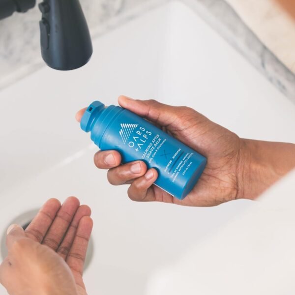 Oars + Alps Calming After Shave Balm and Lotion for Men, Dermatologist Tested and Infused with Aloe and Chamomile, TSA Friendly, 2.9 Fl Oz - Image 3