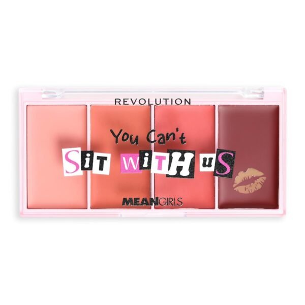 Revolution Beauty, Mean Girls x Revolution on Wednesdays We Wear Cream Blush, Four Blush Shades, Makeup Palette for Face & Cheeks, Vegan & Cruelty-Free, 2.12 oz - Image 5