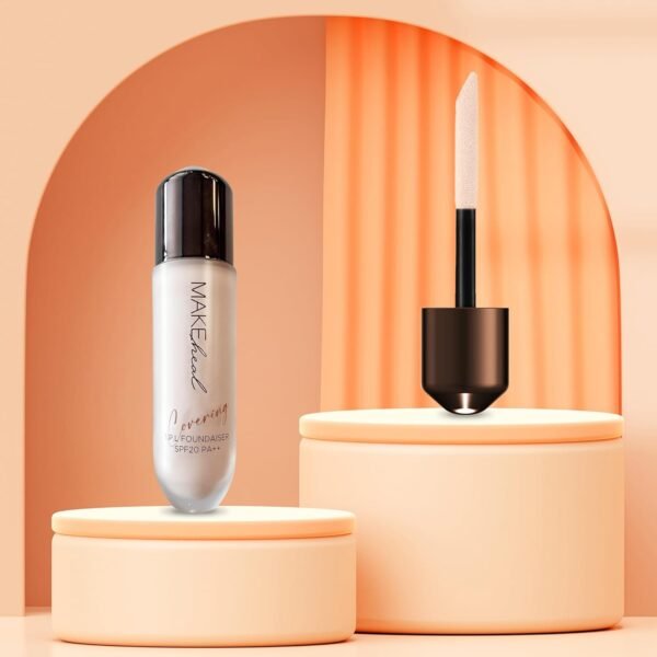 1.P.L Foundaiser Foundation SPF 20 PA++, Korean Foundation, Long-Lasting & Flawless Coverage, For Fair to Light Skin Tones, Dual-Function Foundation, (0.98oz) (19N - Purity) - Image 10