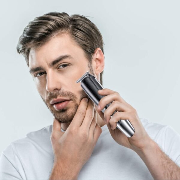 Hatteker Mens Hair Clipper Beard Trimmer Grooming kit Hair Trimmer Mustache Trimmer Body Groomer Trimmer for Nose Ear Facial Hair Cordless Waterproof 5 in 1 - Image 9