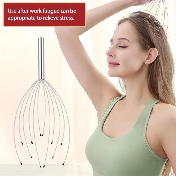 4 Pack Head Massager, Scalp Massager Relax Scratcher, Head Scratcher for Head Massage Hair Stimulation and Body Stress Relief - Image 6