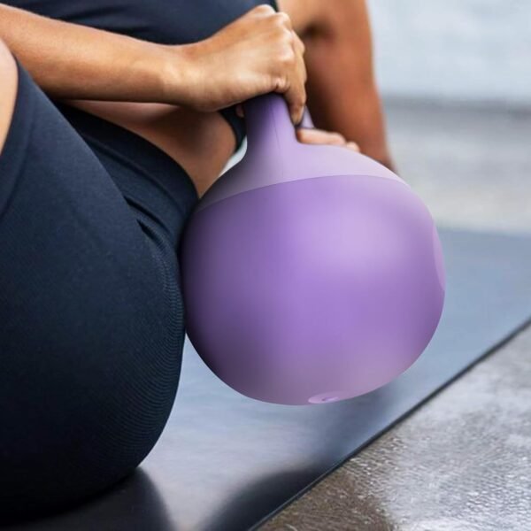 soges PVC One-Piece Kettlebell with Wide Handles, Strength Training Kettlebells 5lb to 35lb Optional for Women of Different Levels, Iron Sand Filled Soft Kettlebell - Image 4