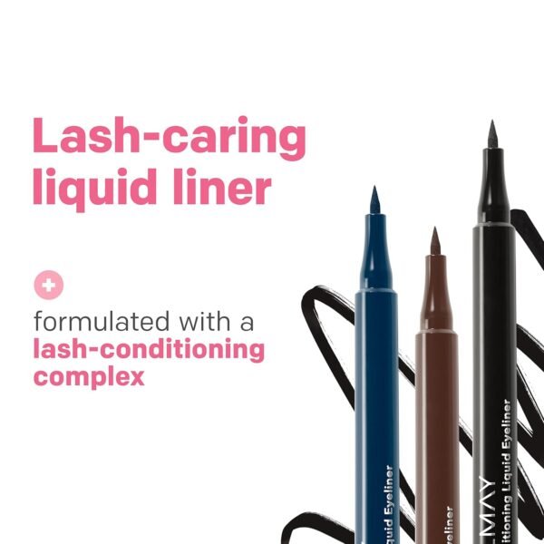 Almay Conditioning Liquid Eyeliner, Longwearing, Waterproof, Hydrating, 30 Navy, 0.03 fl oz. - Image 7