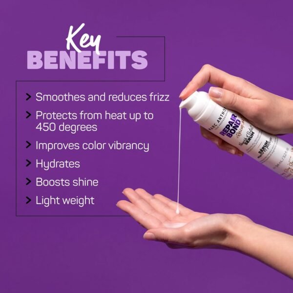 Marc Anthony Hair Serum for Frizzy & Damaged Hair, Repair Bond + Rescuplex Strength & Protect Serum - 3.2 fl oz - Image 4